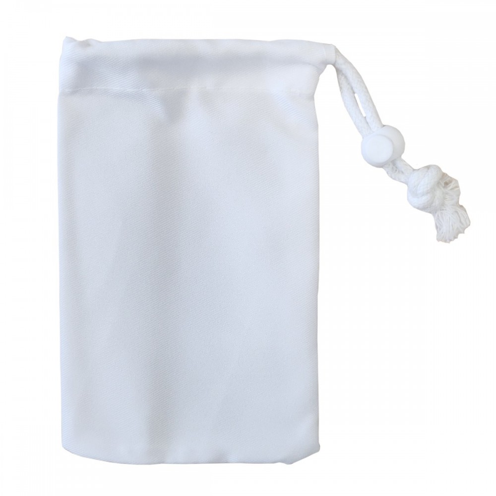 Drawstring Sto Per Premium Drawstring with Stopper - Canvas - White - 15cm x 20cm