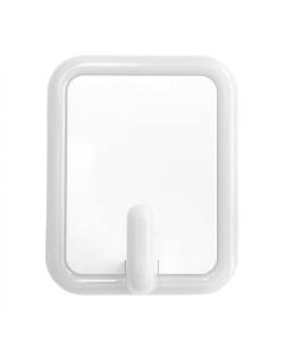 SelfAdhesive Kids Coat/ Bag Hook with Printable Insert White