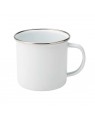 Enamel Mugs - Box of 48 x 12oz White Ceramic Enamel Cup