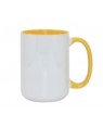 15oz  Inner and Handle Coloured Mugs - 36pcs