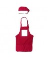 Apron and Chef Hat - Kids Baking Set - Red