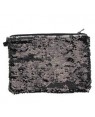 Sequins Hangbag/ Cosmetic Bag - Black Reversible - 15cm x 20cm