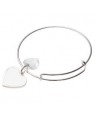 Jewellery - Bracelet - Adjustable Slide Heart with Heart Charm