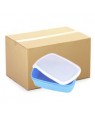 Lunchbox - CARTON (48 pcs) Plastic - Small - Blue