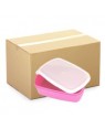 Lunchbox - CARTON (48 pcs) - Plastic - Small - Pink
