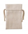 Bags - DOUBLE DRAWSTRING - Thick Linen - 10cm x 15cm