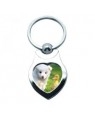 10 x Sublimation Metal Keyring - Heart Shaped Style II