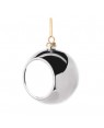 Ornaments - Christmas Bauble with Printable Insert - Mirror Silver Finish