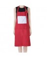 Apron With Pocket - Adult - Red