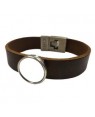 Jewellery- Leather Style Bracelet - Brown