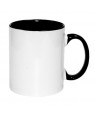 Coloured Inner and handle mugs -  Black -36pcs