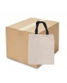 FULL CARTON - LINEN - Tote Bag with Short Black Handles - 37cm x 42cm