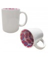 Inner Printed Sublimation Mugs - Pink Love Hearts