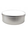 Metal Tin Shallow Round 15cm x 5cm - With Printable Insert