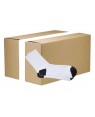 FULL CARTON - 144 Pairs x Black Toe/ Black Heel - Women's Socks - 35cm