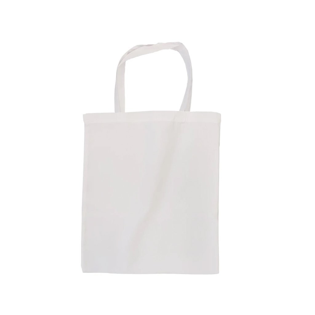 Tote Bag SMALL Canvas White 26cm x 34cm Short Handles