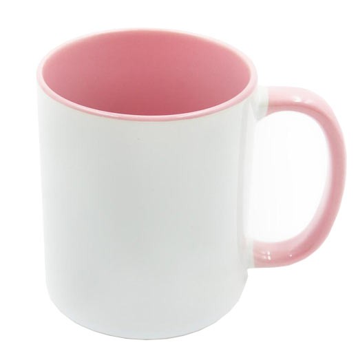 11Oz- Pink inner and handle Sublimation Mugs - 36 Blanks