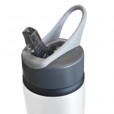 650ml White Water Bottle with Straw for Sublimation