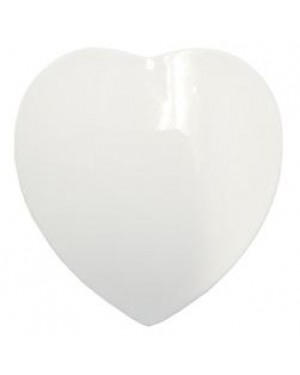 4 Inch Ceramic Heart Shaped Tile for Sublimation