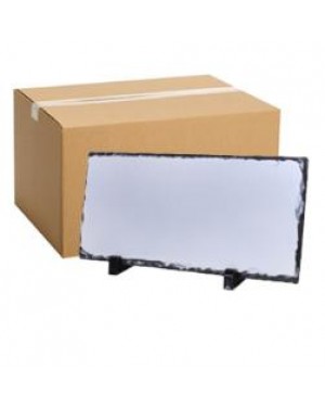 FULL CARTON - 16 x Large Blank Panoramic (16cm x 30cm) Sublimation Photo Slates with Stands