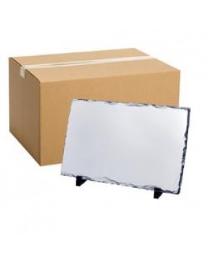 FULL CARTON - 32 x Small Blank Panoramic (12cm x 22cm) Sublimation Photo Slates with Stands