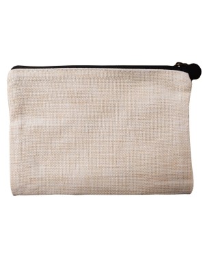 Zip Up Bag - Linen - 12cm x 17.5cm