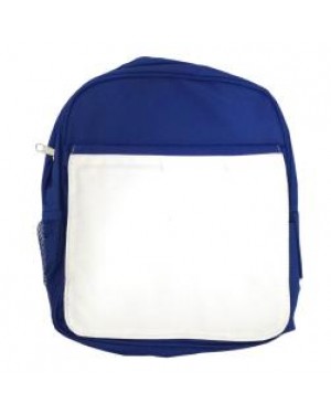 Bags - Backpacks - Large School Bag with Panel - Blue