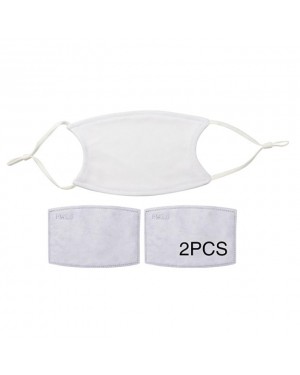 Face Coverings - 10 x WHITE Straps - KIDS Size with 2 x PM2.5 Filters