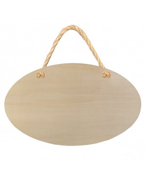 Hanging Sign - PLYWOOD - Double Sided Oval - 25.5cm x 15cm