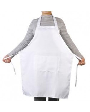 Apron With Pocket - Adult - White