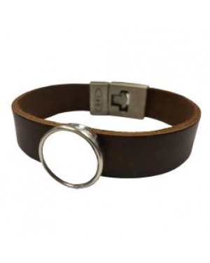 Jewellery - Bracelet - Leather Style Bracelet - Brown