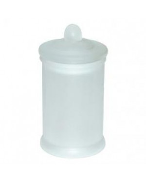 Frosted Glass Jar