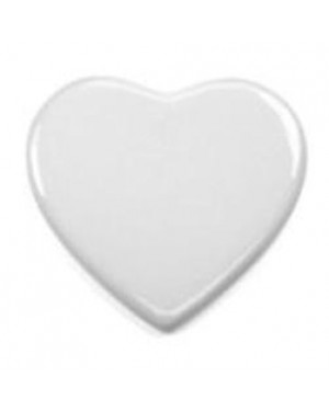 Tile - New 4 Inch Heart - White