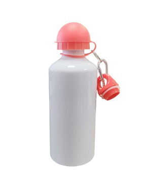 Water Bottles - COLOURED Two Lids (RED) - 600ml