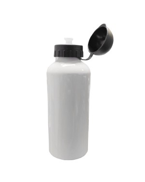 Water Bottles - Soft Base Sports Bottle - 600ml - White
