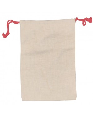 Drawstring Bag / Christmas Sack - Linen Style - 50cm x 68cm