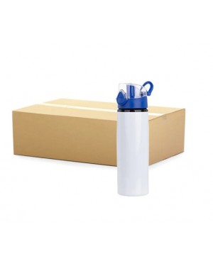 Carton 60pcs Water bottle Blue Flip lid 750ml