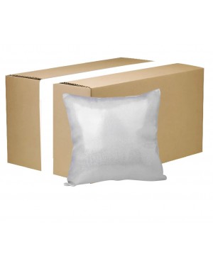 FULL CARTON - 100 x Cushion Cover Glitter Silver - 40cm x 40cm - Square