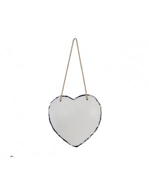 Photo Slate - Gloss Finish - Large Heart - Hanging - 20cm x 20cm