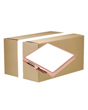FULL CARTON - 200 x Compact Mirror - Deluxe Rose Gold - Square