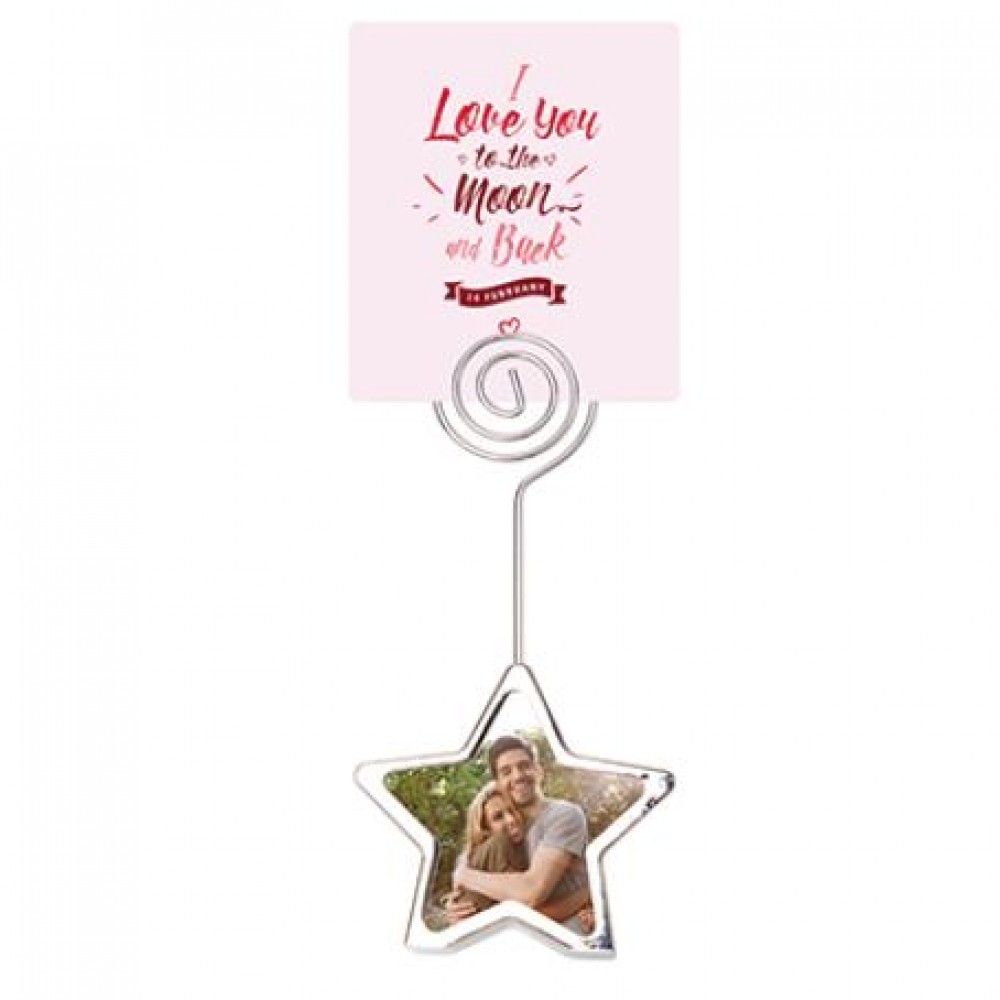 Desktop Stand/ Placeholder with Metal Insert - Star