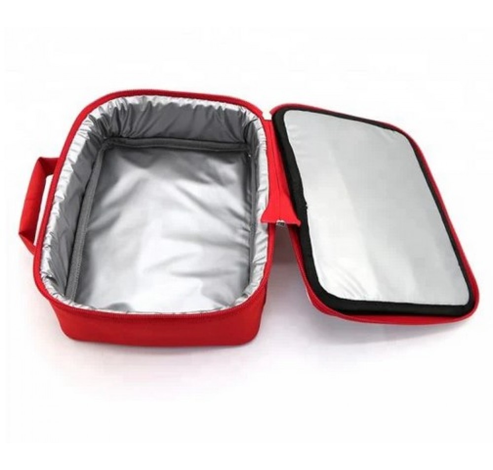FULL CARTON - 40 x Cooler Bags - SMALL - Red - 24cm x 18cm x 7cm