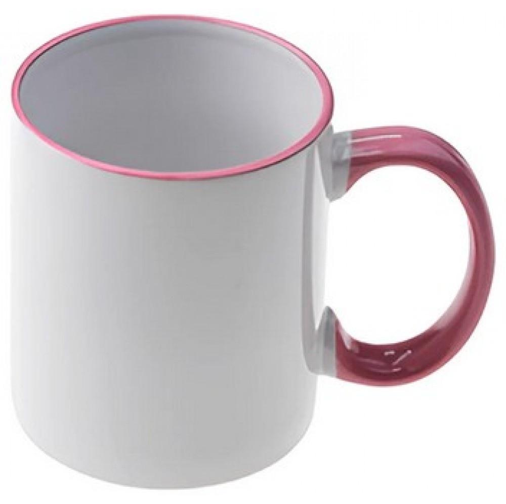 11Oz Sublimation Coloured Rim and Handle Mugs - 36 Blanks - 8 colours