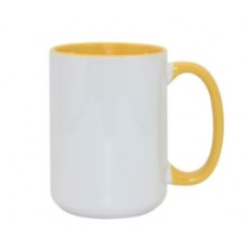 15oz  Inner and Handle Coloured Mugs - 36pcs
