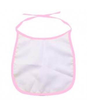 Baby Bib - 100% Polyester - Pink