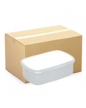 Lunchbox - CARTON (48 pcs) - Plastic - Small - White
