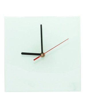 Clock - Glass - SQUARE - 30cm Wall Clock
