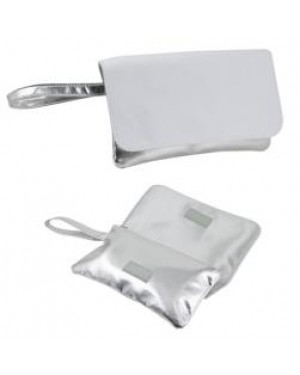 Bag - Handbag with Strap - Silver
