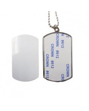 Dog Tag - Large Oblong Pendant with Insert