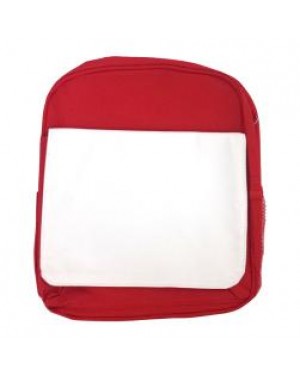 Bags - Backpacks - Large School Bag with Panel - Red
